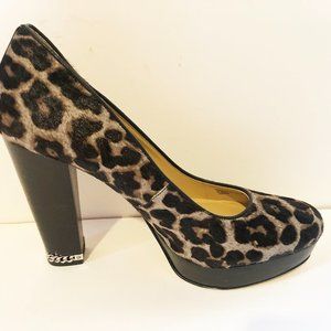 MICHAEL KORS CHEETAH CALF HAIR PUMPS SIZE 10